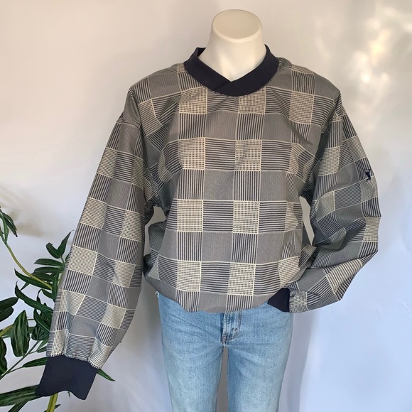 v i n t a g e :: Oversized Plaid PGA Golf Sweater...